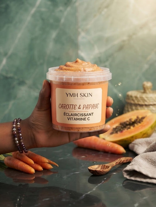 Savon Éclaircissant carottes & Papaye – Teint Unifié & Éclat Naturel
