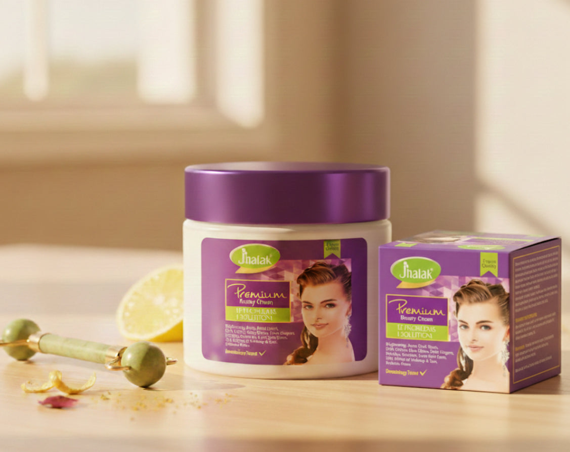 🌸 Crème Jhalak Violet — Soin Visage Éclat & Protection